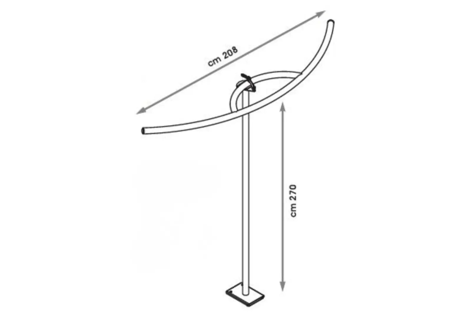 Rozměry mlžícího sloupu ve tvaru totemu