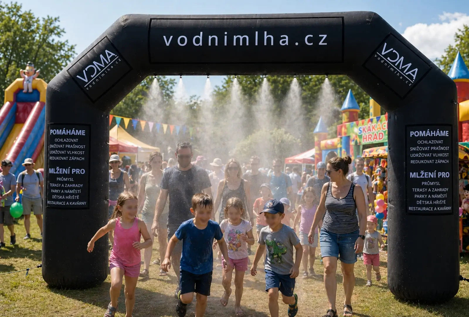 Mlžící brána na dětském dni