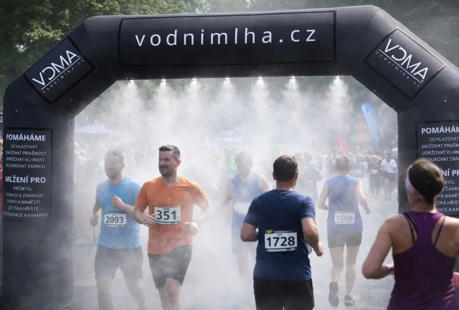 Pronájem mlžné brány na běžeckém závodě